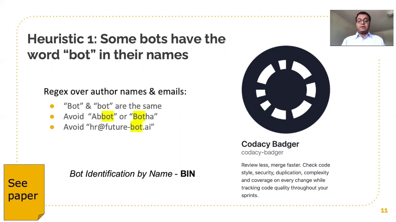 Detecting and Characterizing Bots that Commit Code - YouTube