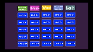 Jeopardy Music Trivia #5 | Name that Song Game | Family Fun!