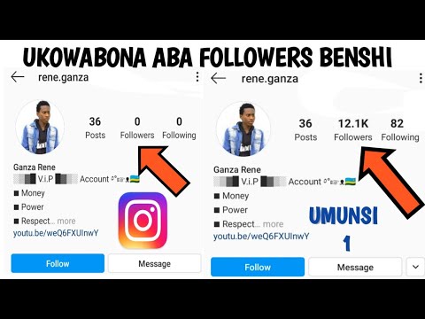 Ukowabona Aba Followers Benshi Kuri Instagram 2022