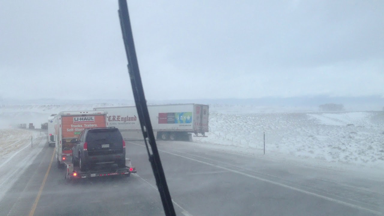 I 80 Wyoming. Weather suck - YouTube
