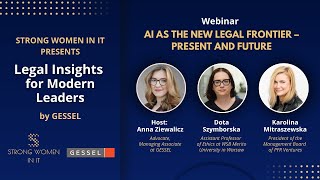 “AI as the New Legal Frontier – Present and Future - SWIT & GESSEL webinar