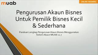 Sistem Akaun Perniagaan Online Software Perniagaan