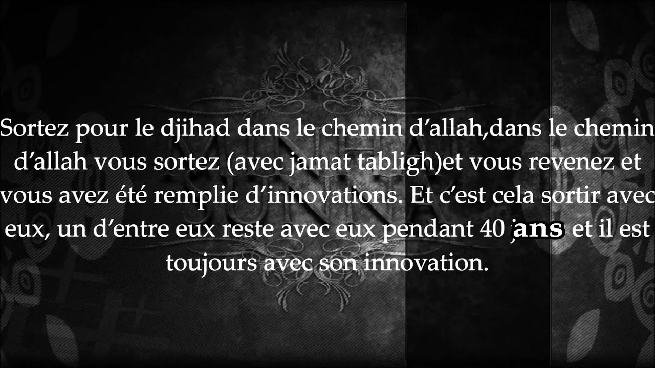 Science est innovation d'après les tabligh ! cheikh Mouqbil ibn Hâdi al Wadii