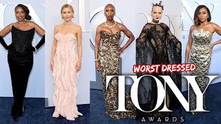 10 WORST DRESSED AT THE TONY AWARDS 2024!