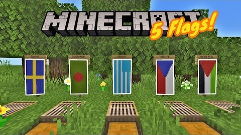 5 Country Flag Banners (Sweden, Bangladesh, Greece, Czechia, UAE) - Banners - Minecraft
