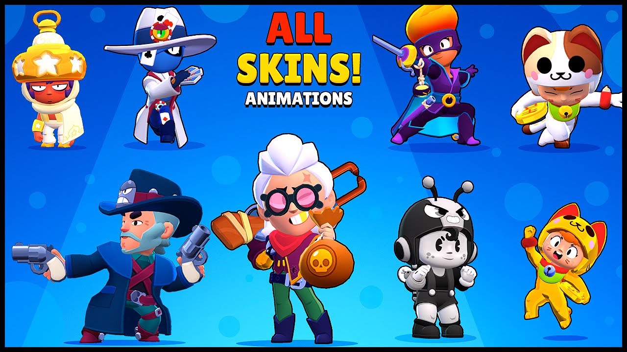 2 New Brawlers Belle Squeak All Skin Animations Brawl Stars Season 6 Brawl Talk Youtube - roblox skins de brawl stars