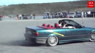 BMW E36 Cabrio Drift And Burnout