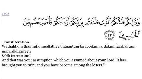 Quran 41 Surat Fuşşilat English translation سورة فصلت مترجمة