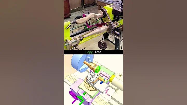 Unbelievable DIY Copy Lathe Upgrade! 🔥🛠️ #Woodworking #Lathe #DIY #Engineering #Shorts