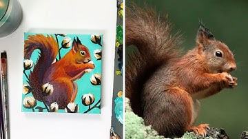 PAINTING a Squirrel Step-by-Step