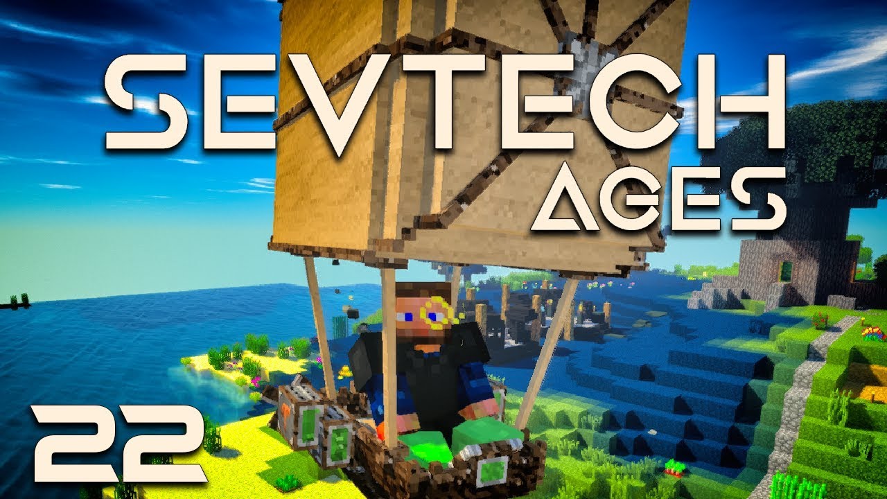 SevTech: Ages EP22 ViesCraft Airships + Windmill Power ...