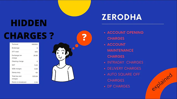 zerodha  brokerage charges  | hidden charges ? | AMC , DP charges... | latest