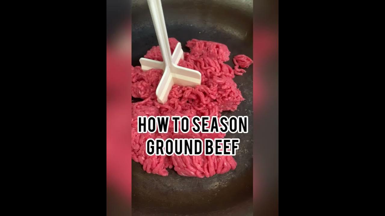 How to Season Ground Beef when Browning - YouTube