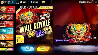 FREEFIRE | LUCK ROYALE | WALL ROYALE | GLOO WALL- DRAGON SHIELD | FF NEW EVENT | GARENA FREE FIRE