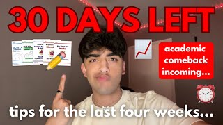 30 DAYS LEFT until GCSEs | how to get ALL 8-9s at GCSE