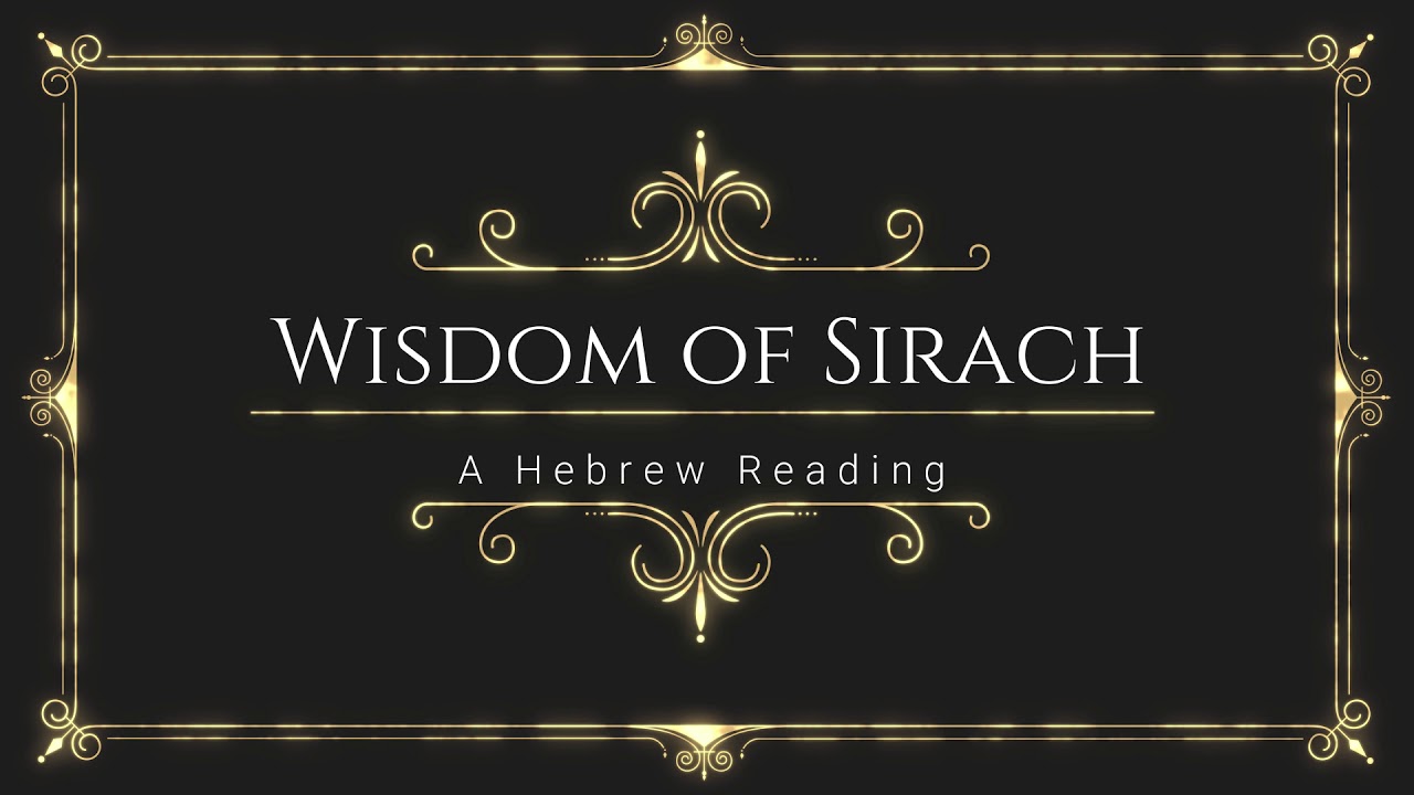 Wisdom of Sirach: Chapter 3