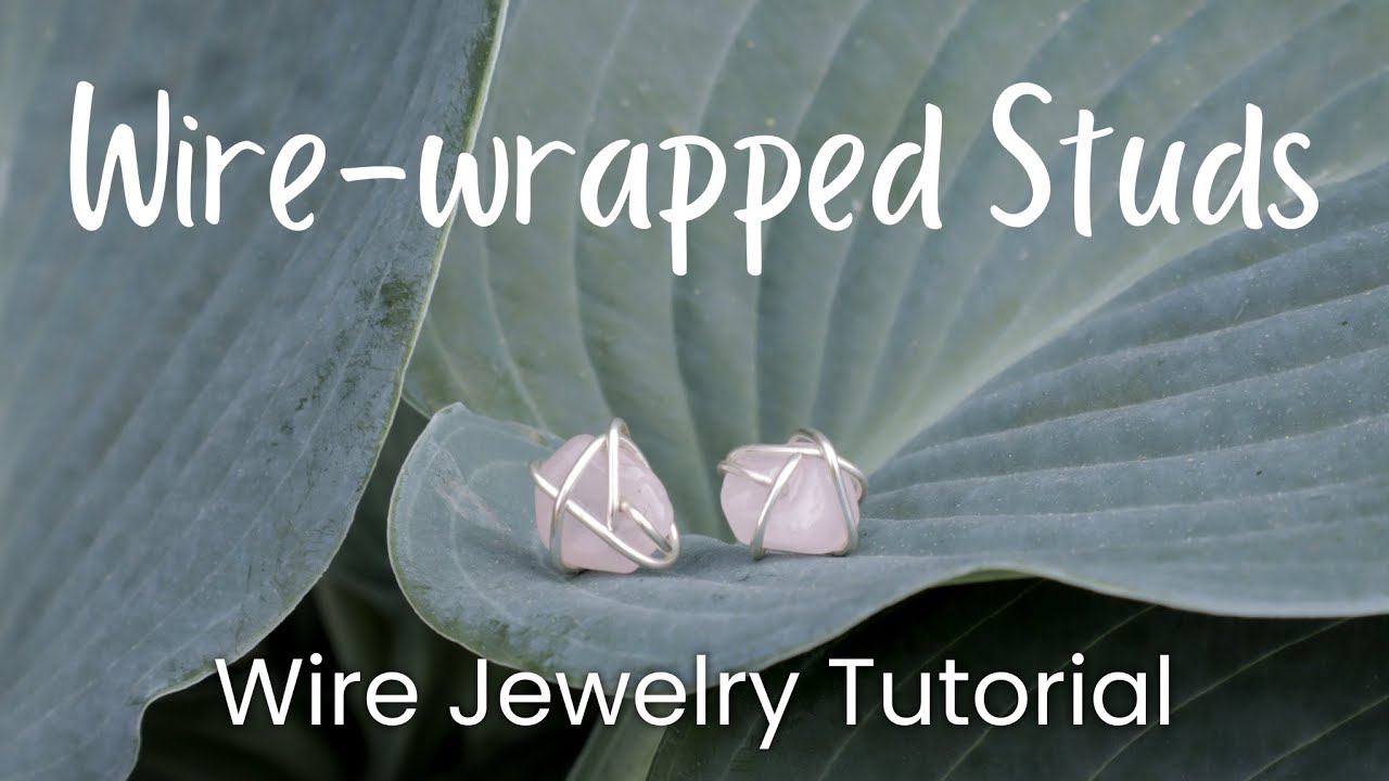 How to make Wire-wrapped Stud Earrings