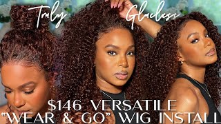 NEW 'WEAR & GO' GLUELESS Curly Wig for BEGINNERS + 3 STYLES | PRECUT & PREPLUCKED | KLAIYI HAIR