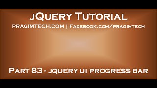 jQuery UI Progress Bar