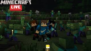 Minecraft Survival & Chaos 🔥😂 with Friends #1 | Telugu Live 🔴