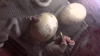 Carving an Ostrich Egg