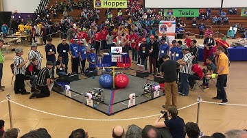 ftc velocity vortex esr tesla finals 1-2 auton