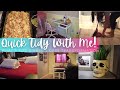 QUICK TIDY WITH ME | WHAT&#39;S FOR DINNER + DESK TRANSFORMATION