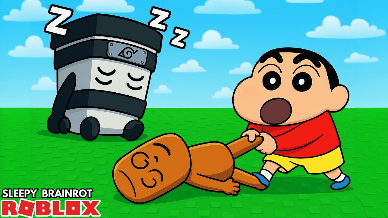 Sleepy Brainrots Gameplay in Tamil | GAMING WITH SHINCHAN