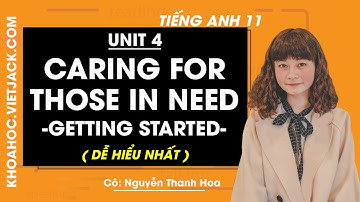 Tiếng Anh 11 - Unit 4 Caring for those in need - Getting started - Cô Thanh Hoa (DỄ HIỂU NHẤT)