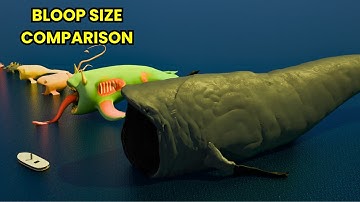 Sea Monsters Size Comparison | Space Bloop Vs Ultima Bloop |