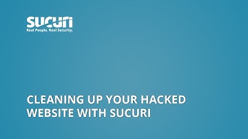 Clean Your Hacked Website with Sucuri
