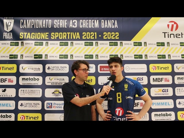 Mattia Boninfante MVP di Tinet Prata - Geetit Bologna