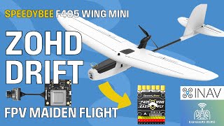 Maiden FPV Flight - SpeedyBee F405 Wing Mini ZOHD Drift - Walksnail Avatar HD - INAV - ELRS