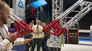 ISE 2023: Milos Adds M290 Ultimate Hinge That Allows for Up/Down Side-to-Side Movement of Truss Span