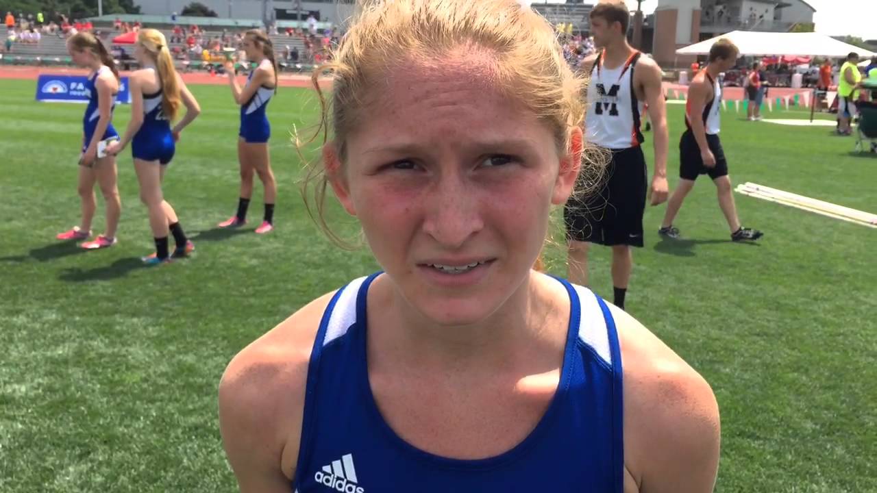 Gilmour runner Caitlin Whetstone at OHSAA state track - YouTube