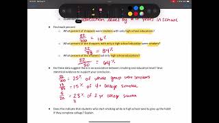AP Stats Ch 3 Displaying and Describing Categorical Data examples part 1