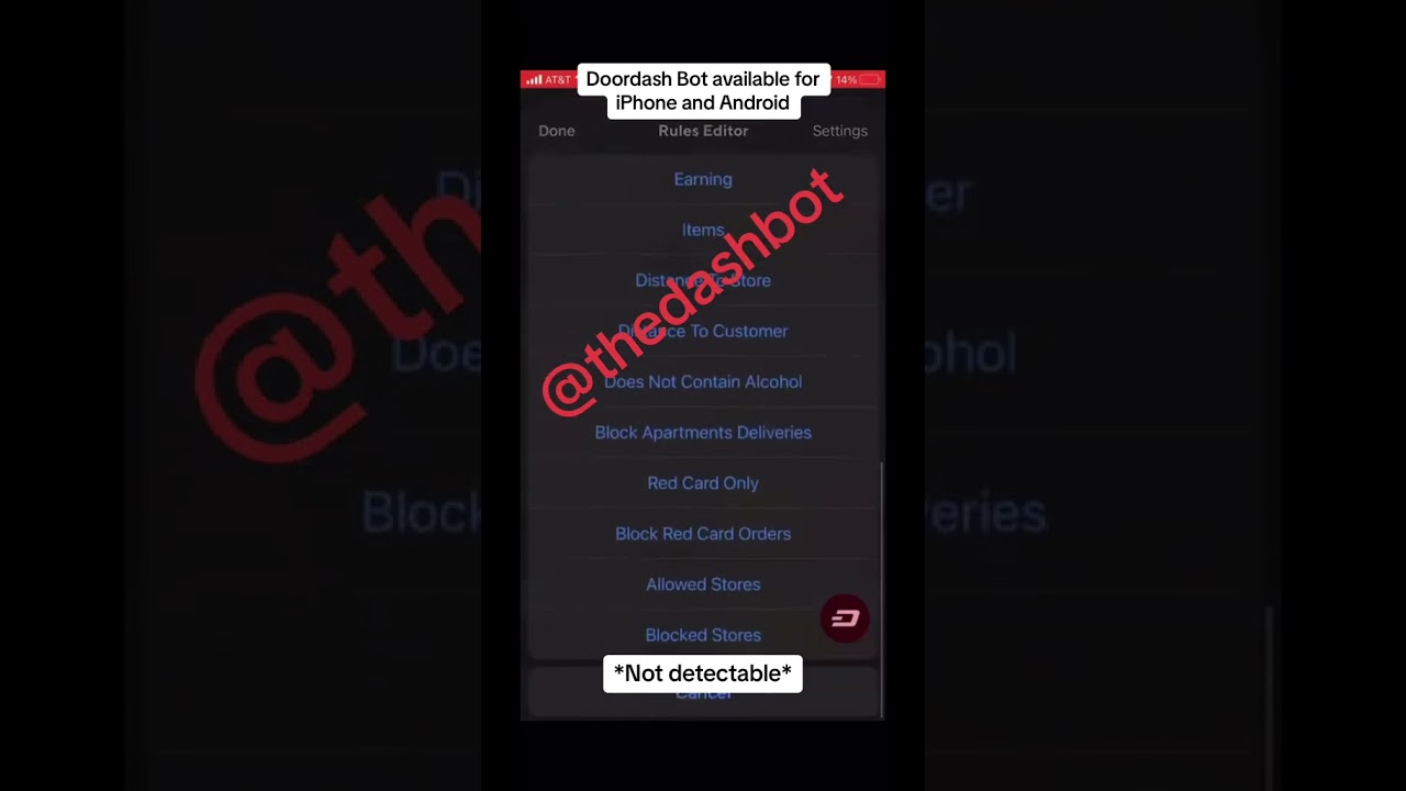 Doordash Bot App 