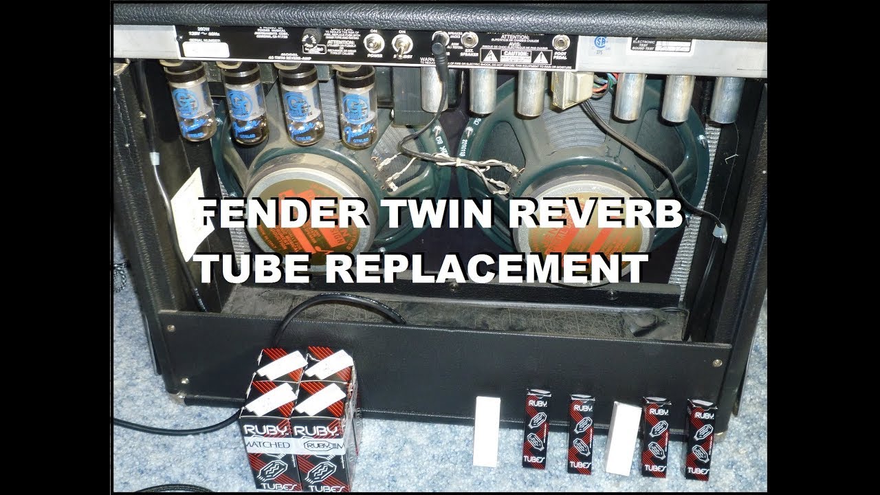 Fender '65 Twin Reverb Reissue Amplifier - Tube Replacement - YouTube