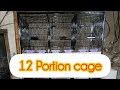 Cage 12portion 3x1.5x1.5 size with powder coating paint #cage #finch #jawa #bajriparrot #parrots 