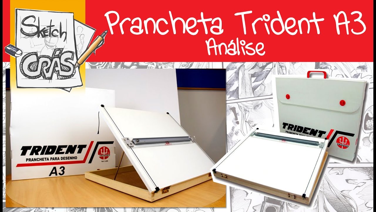 Prancheta A3 para DESENHO TRIDENT, análise - Sketch Crás