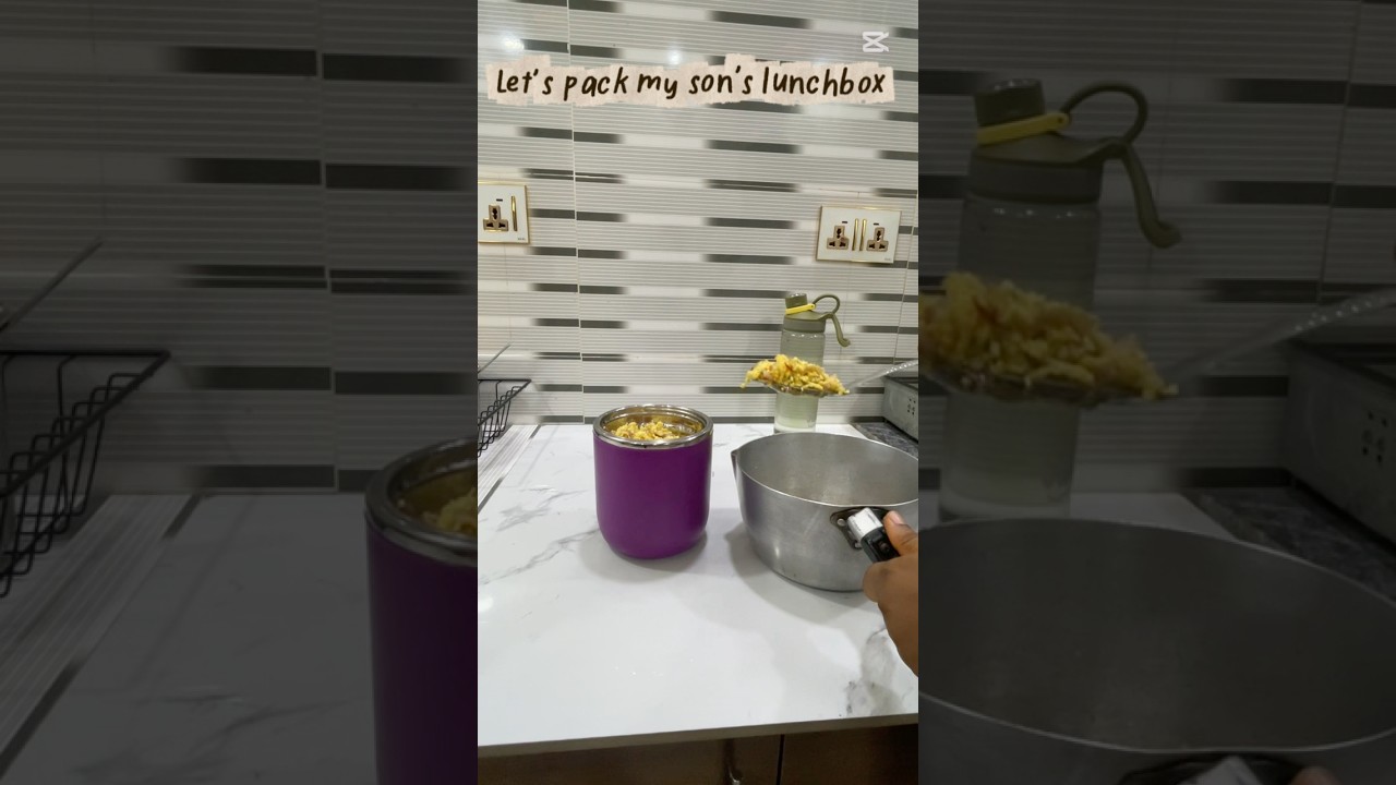 Packing my son’s lunchbox #morningroutine #shorts #lunchboxideas #fyp