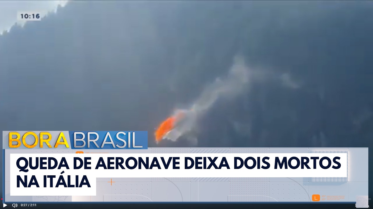 Aeronave bate em cabos, cai e deixa dois mortos na Itália | Bora Brasil