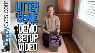 Litter Genie Demo Setup Video  How to Use Litter Genie Cat Disposal System