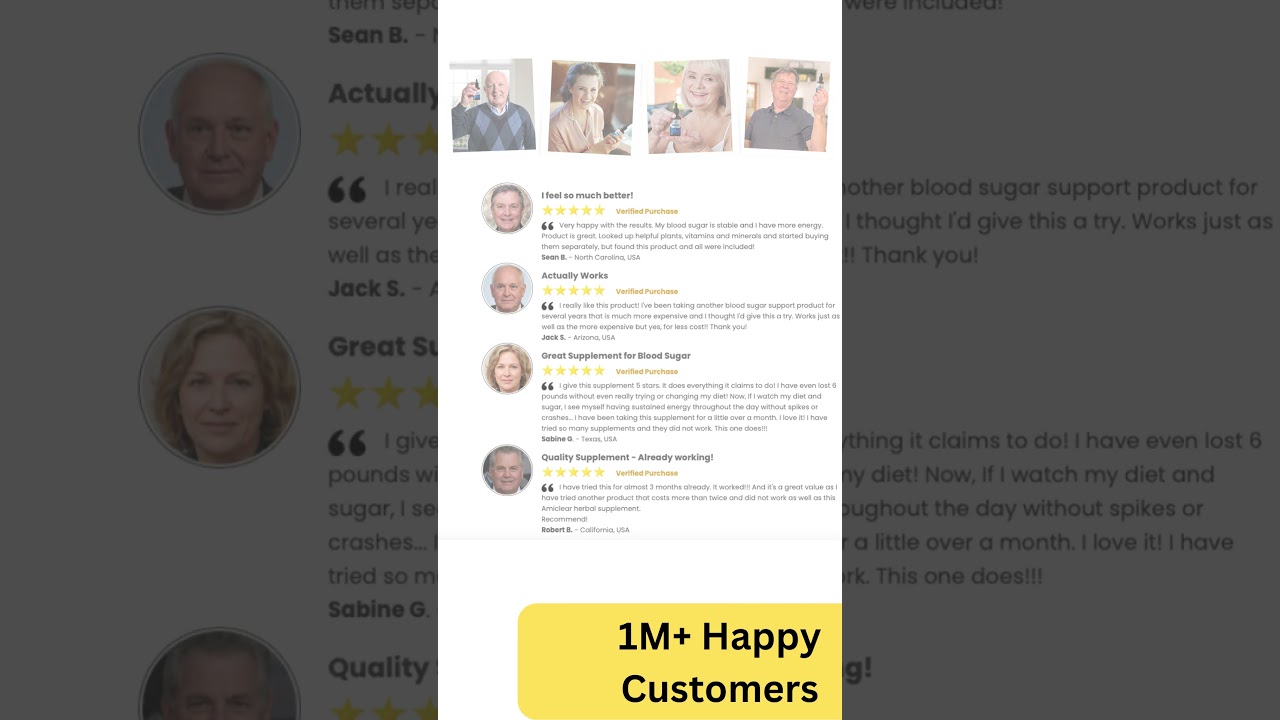 Amiclear: The #1 Rated Blood Sugar Formula #shorts