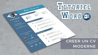 Word | Créer un CV moderne