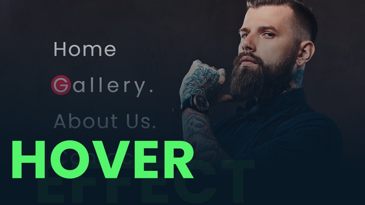 How to Create Hover Effect with Beautiful Cursor For Nav Menu using HTML, CSS and JQuery