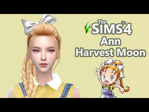 สร้างตัวละคร harvest moon ลูกสาวเจ้าของโรงแรมในเกม The sims 4 (Speed Build and CC List)