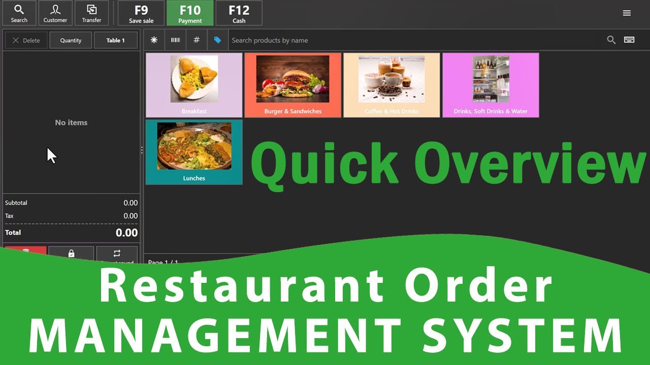 Restaurant Order Inventory Management Software Service