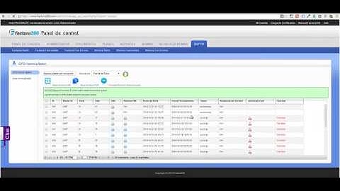 Recibos de Nomina CFDI carga batch Excel factura360.com