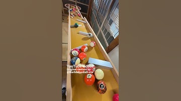 Marble Run (A wiggly course using pipes and a large funnel) #3 #ASMR